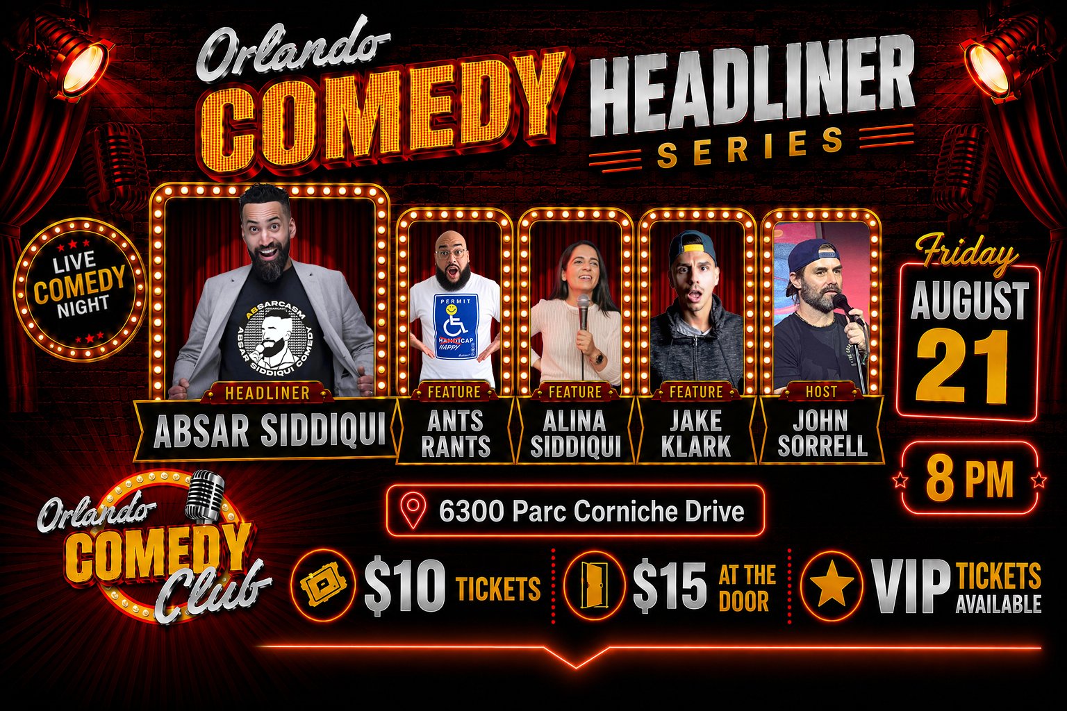 Absar Siddiqui Headliner Series - General Admission