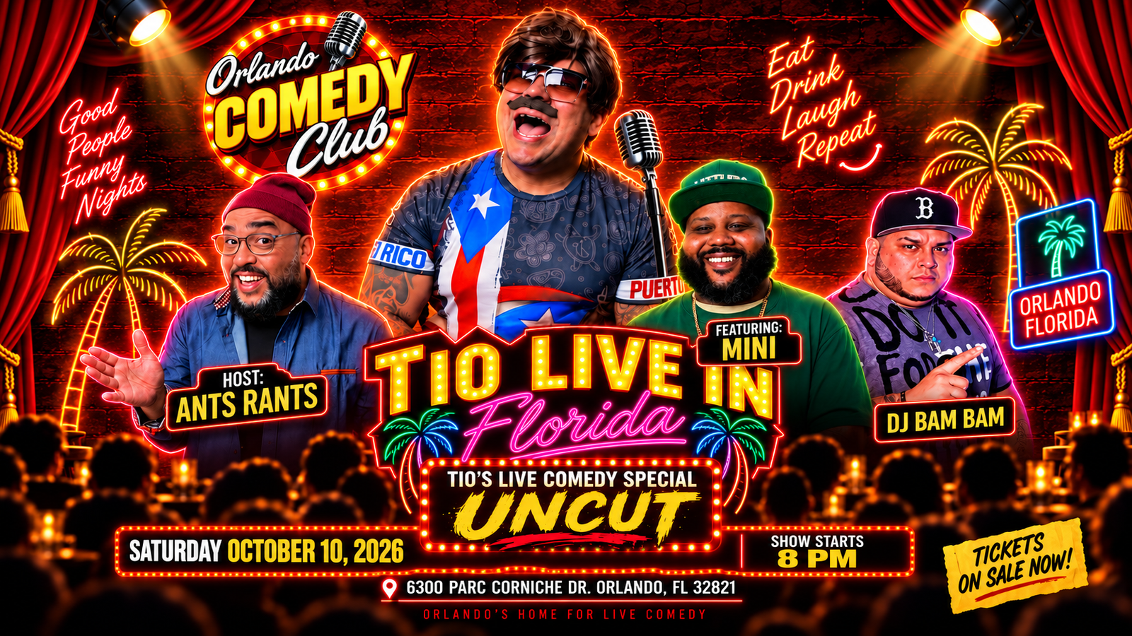 Tio Live in Florida UNCUT Orlando Comedy Club October 10