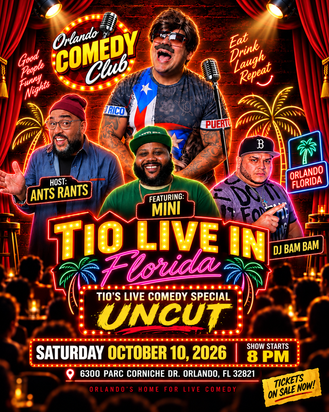 Tio Live in Florida: UNCUT – October 10 | Orlando Comedy Club